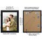 Americanflat Quick-Change Photo Storage Display Frame - Store up to 35 Pictures at Once with Elastic Strap Storage - Shatter Resistant Glass - Hanging Hardware - Includes Easel - Black